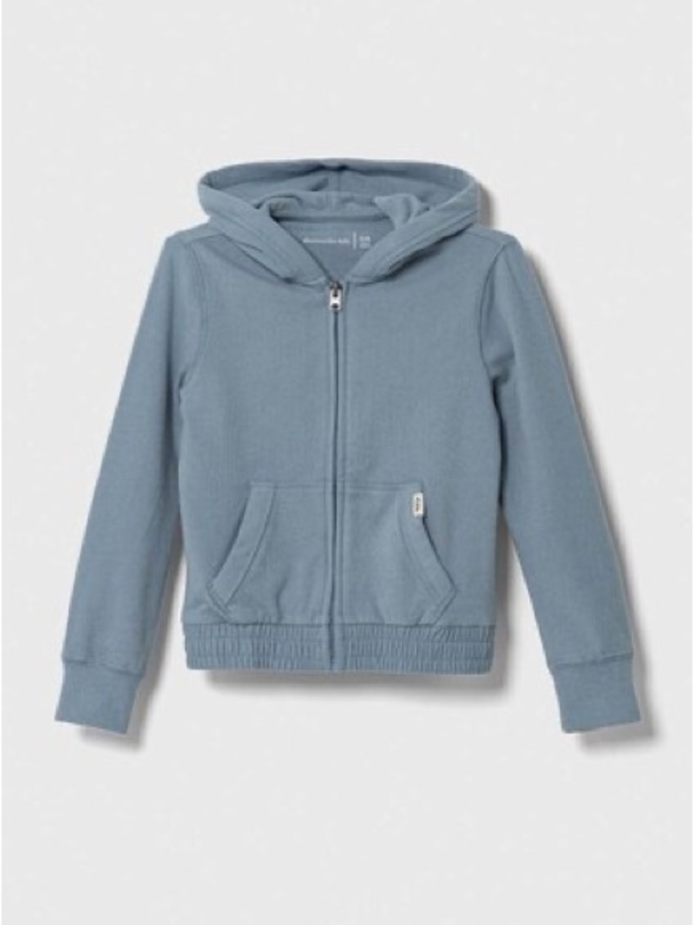 Girl’s Abercrombie Kids Zip-Up Hooded Sweatshirt in Dusty Blue size 11/12